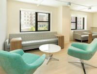 A view of the new Medical Services waiting room